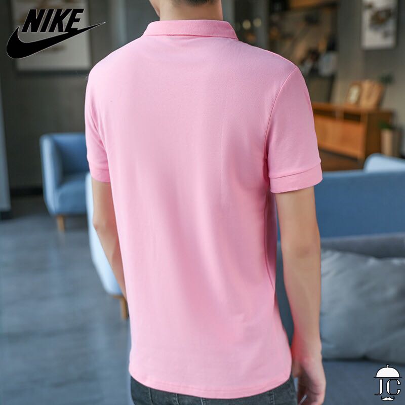 USサイズ]ナイキ ポロシャツ メンズ ピンク/イエロー/ホワイト 