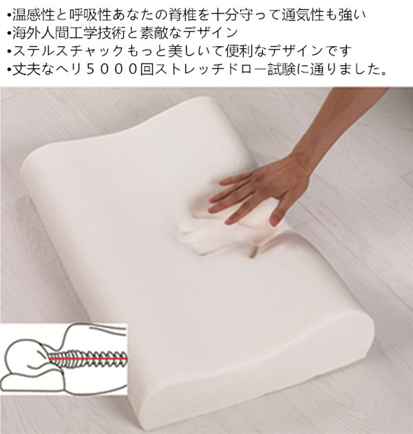 低反発枕(モールド)波型 / 低反発枕 /モールド 低反発ウレタンフォーム枕